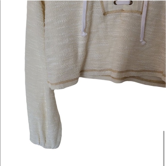 BNWoT Urban Outfitters | Lace-Up Funnel Neck Cropped Sweater S Small - Picture 7 of 10